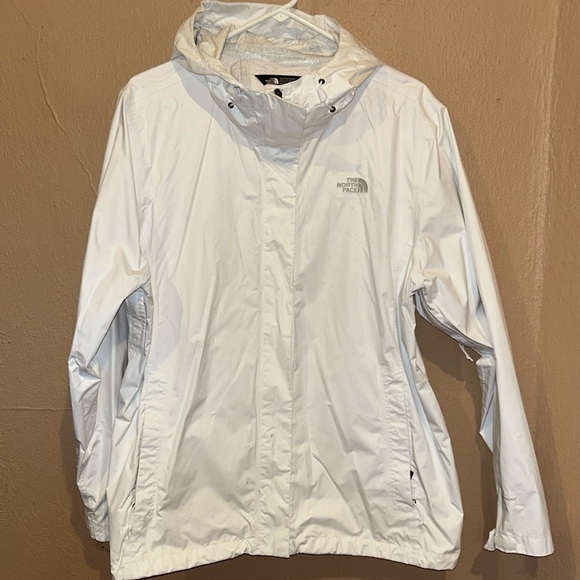 The North Face Jackets & Blazers - The North Face White Rain Jacket